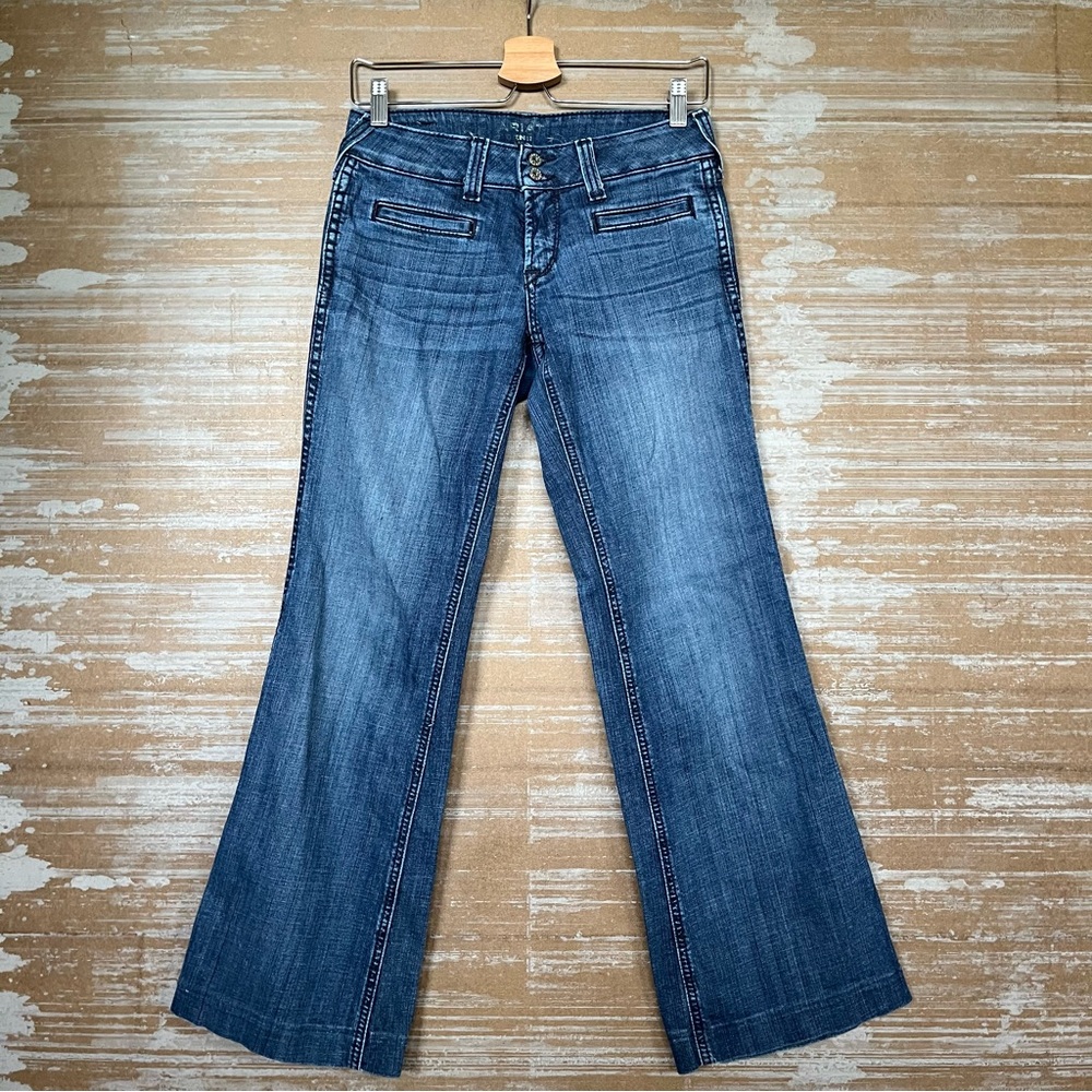 Ariat Trouser Jeans Dark Wash Western Rodeo Showing Low Rise Womens 26
